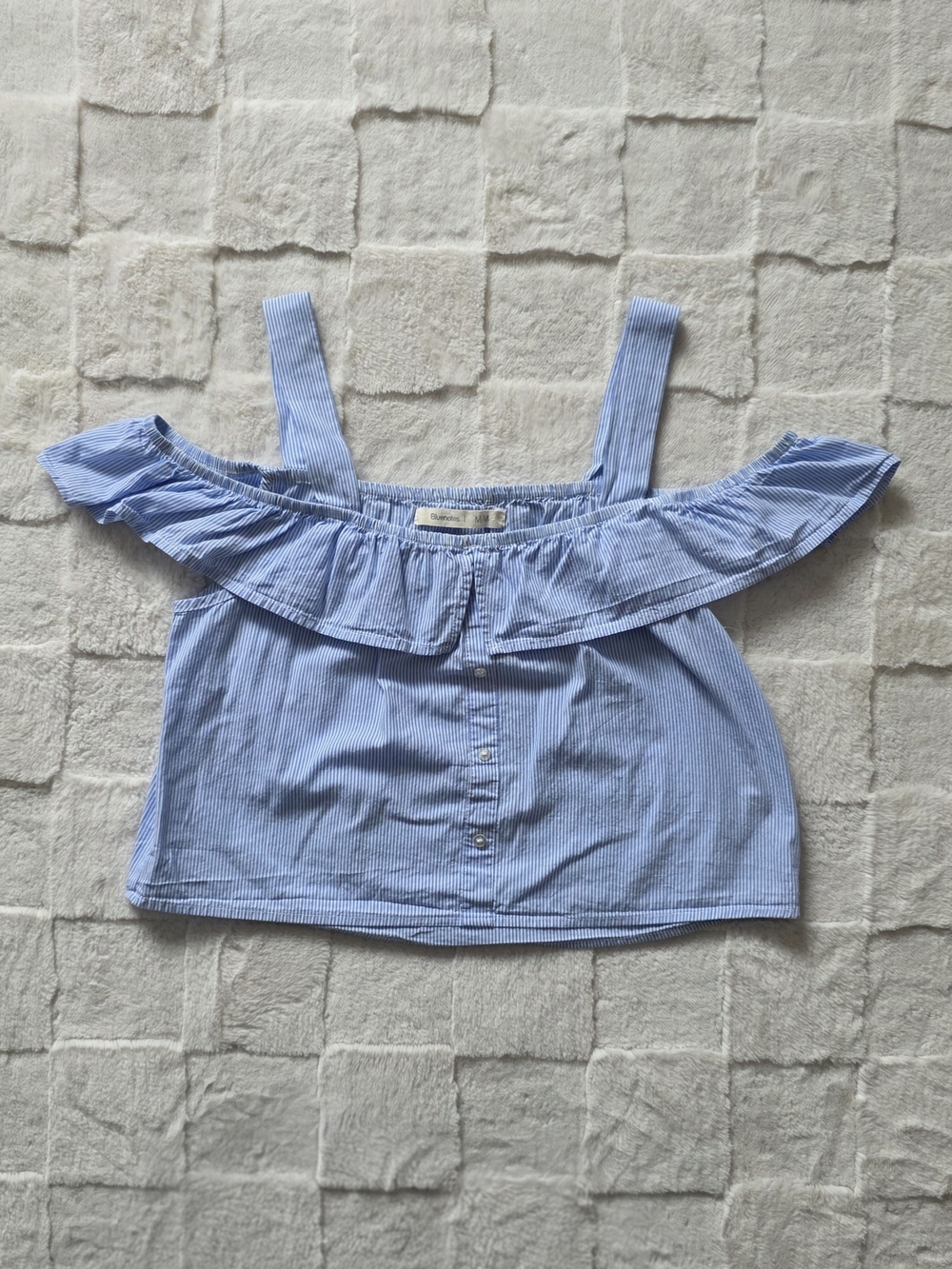 Bluenotes Blue and White Striped Summer Top